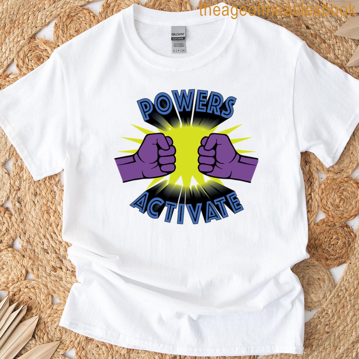 Powers Activated Throwback Comic Style T-shirt