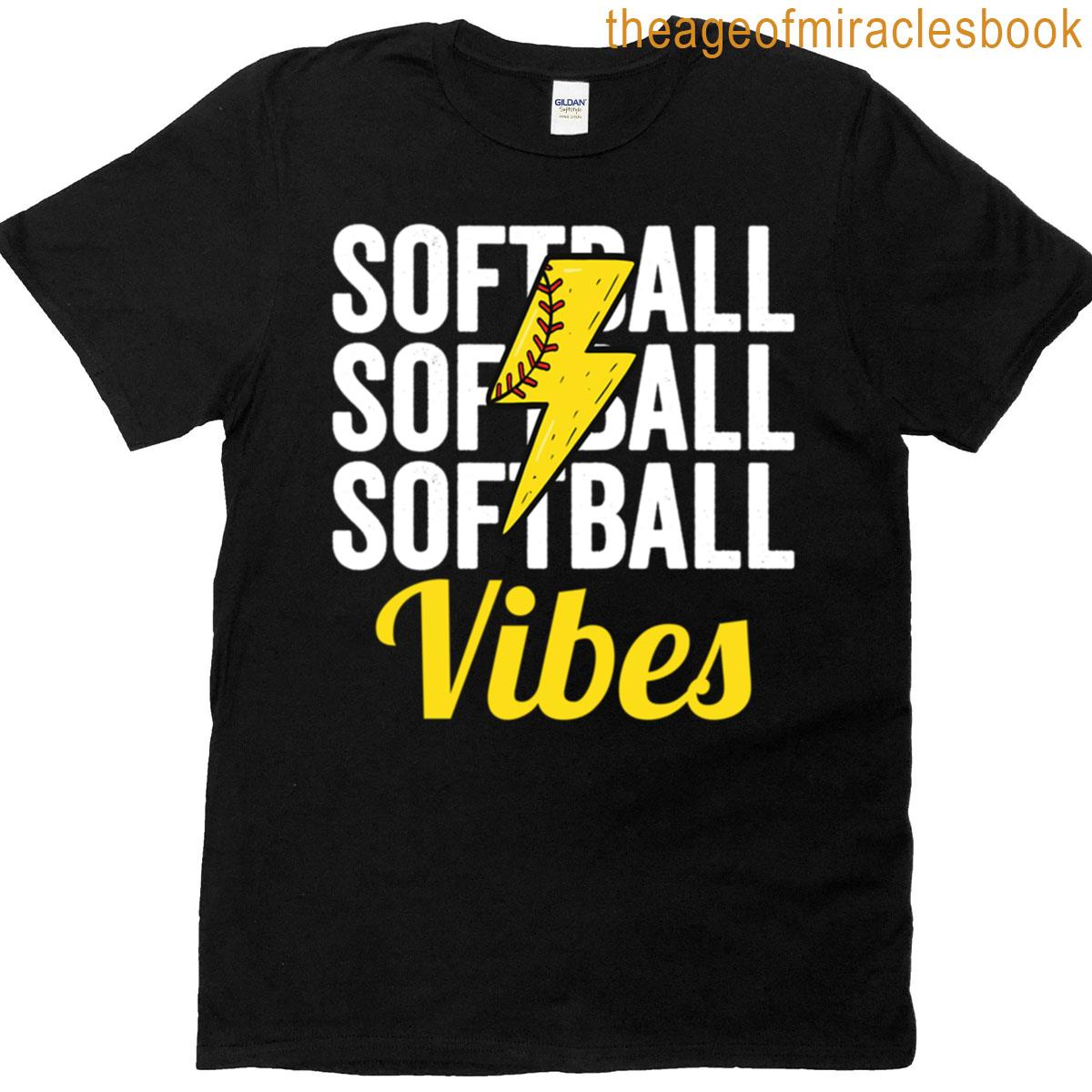Softball Vibes Game Day Softball T-shirt