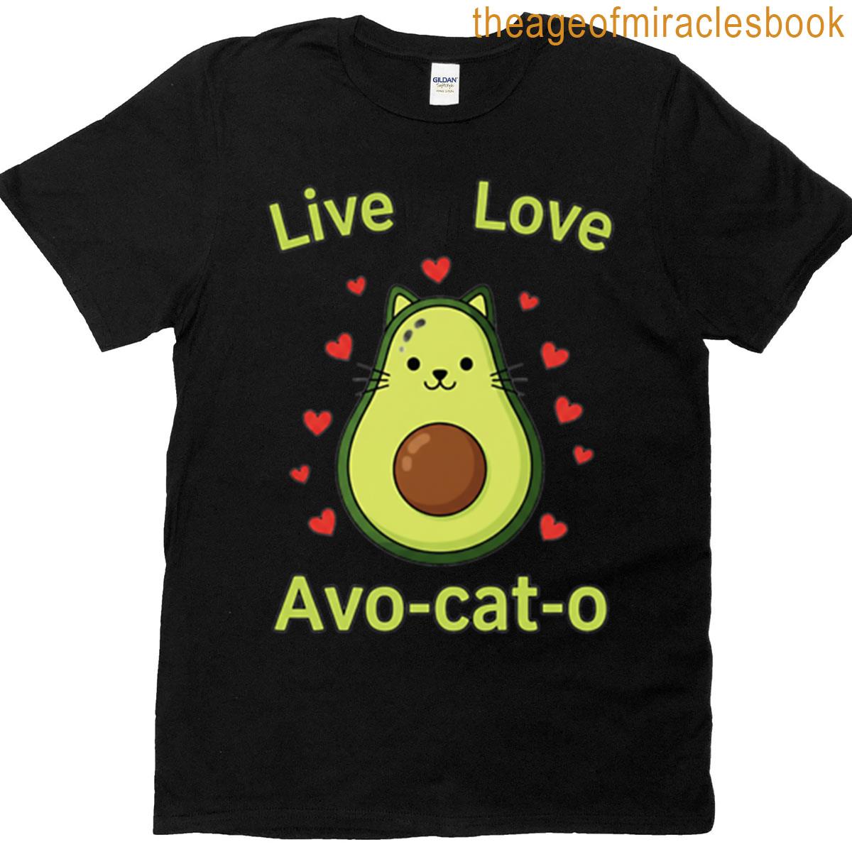 Live Love Avo-cat-o T-shirt