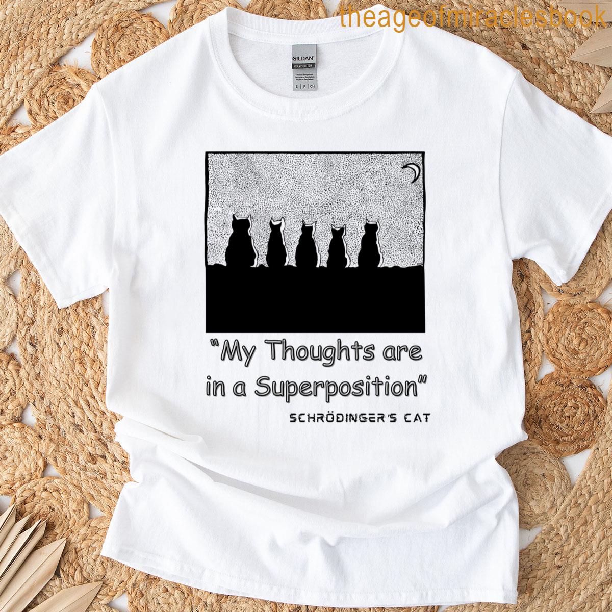 Quantum Physics My Thoughts Are In A Superposition Oversized T-shirt