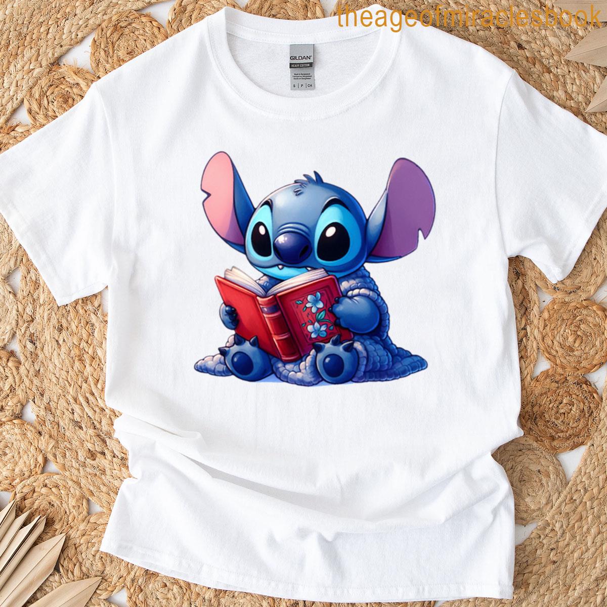 Stitch Reading A Book T-shirt