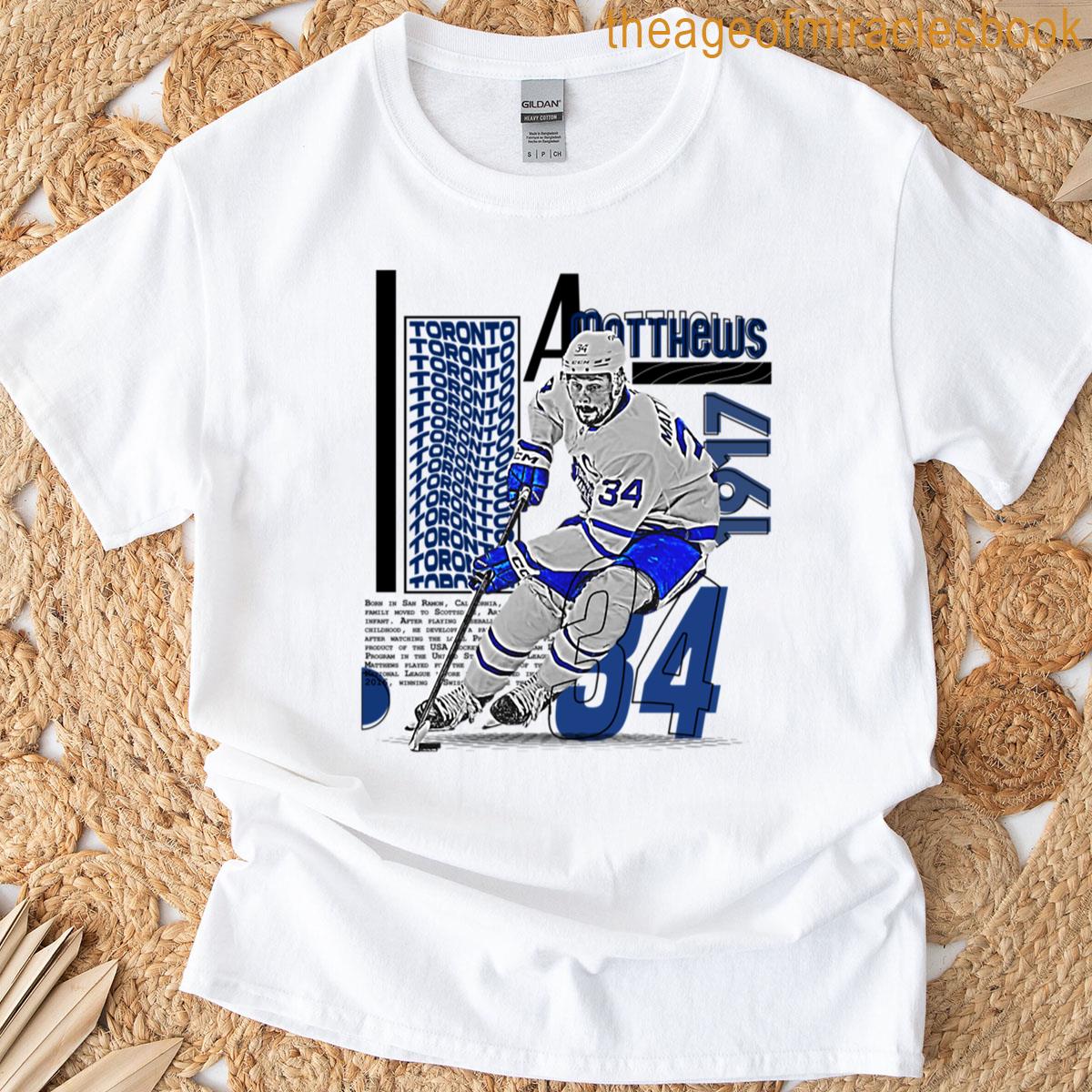 A Matthews Hockey Player Design T-shirt
