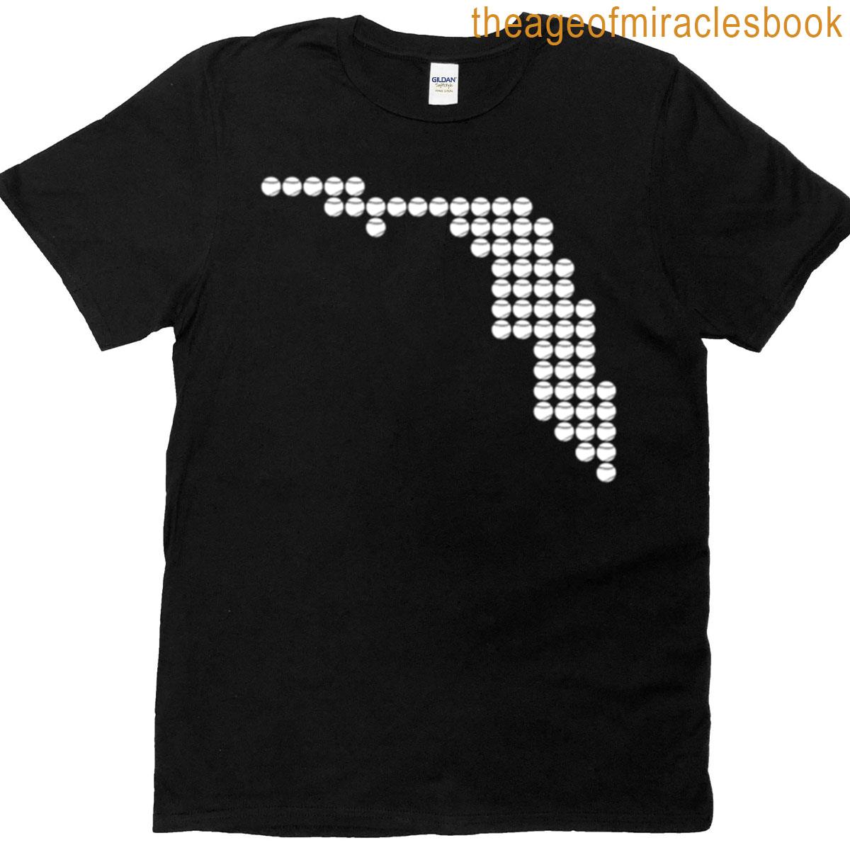 Florida White Baseball Fill T-shirt