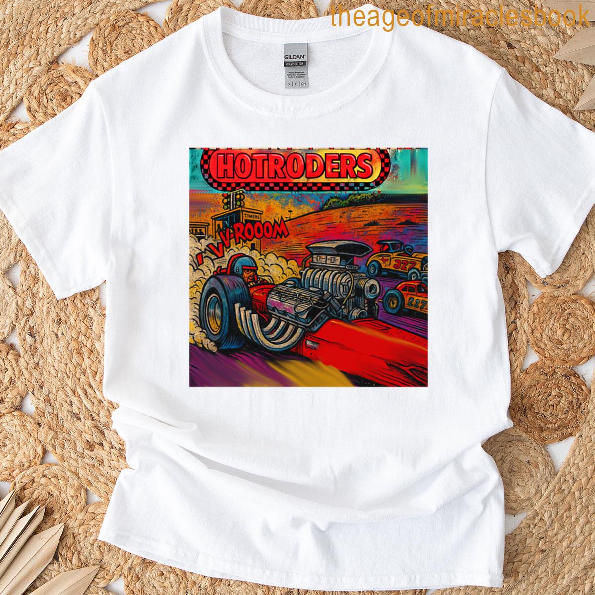 Hot Rod Red Burning Lightning5 Oversized T-shirt