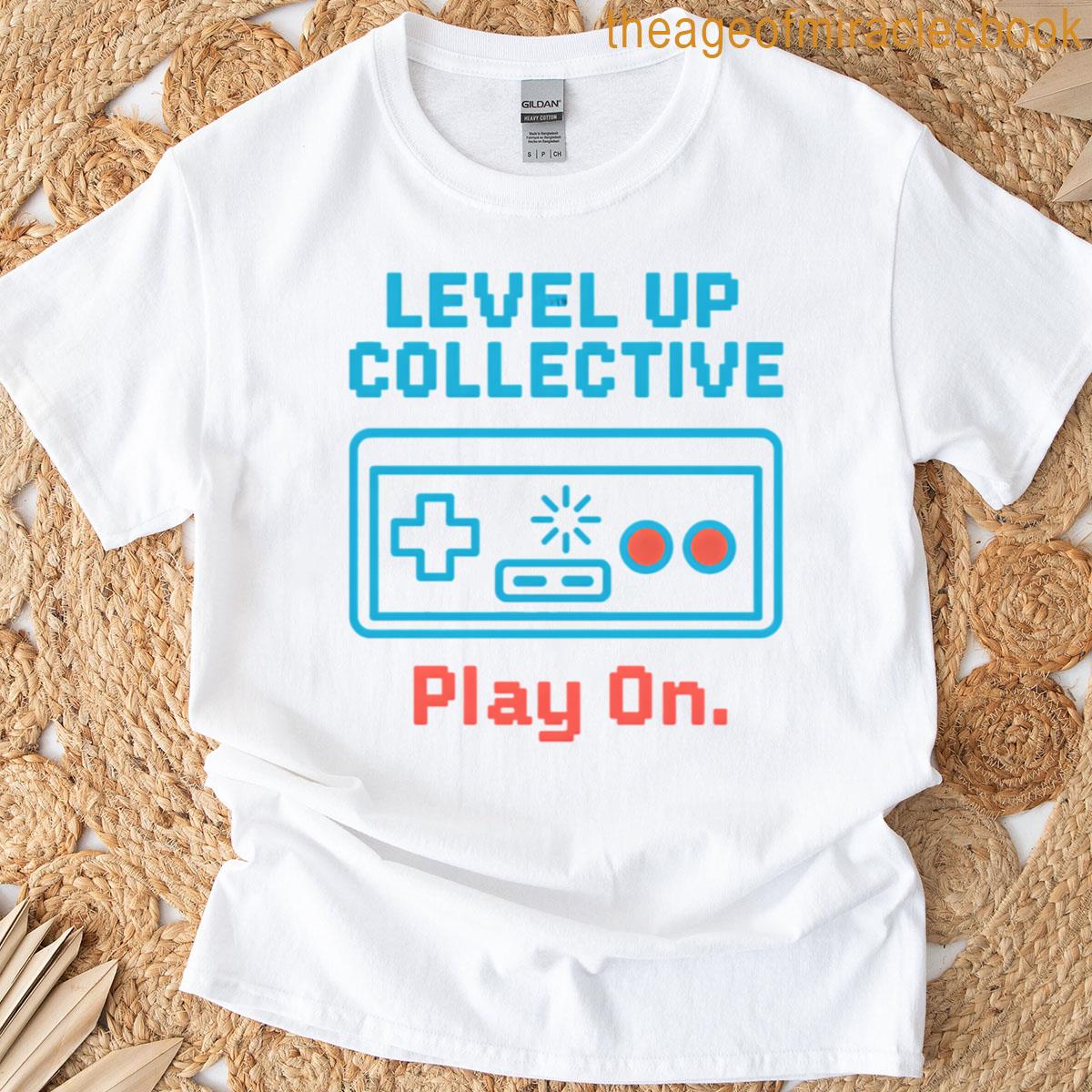 Level Up Collective – Retro 8-bit Game Controller T-shirt