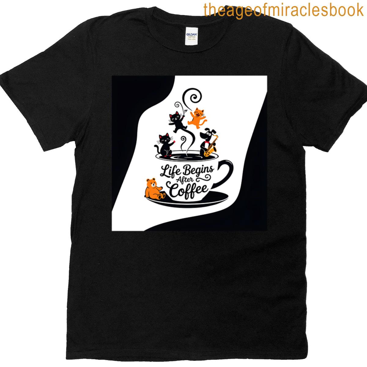 Life Begins After Coffee Oversized T-shirt