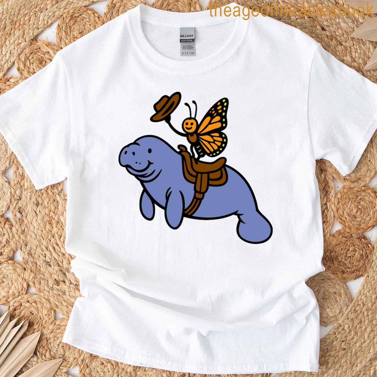 Manatee Butterfly Rodeo T-shirt
