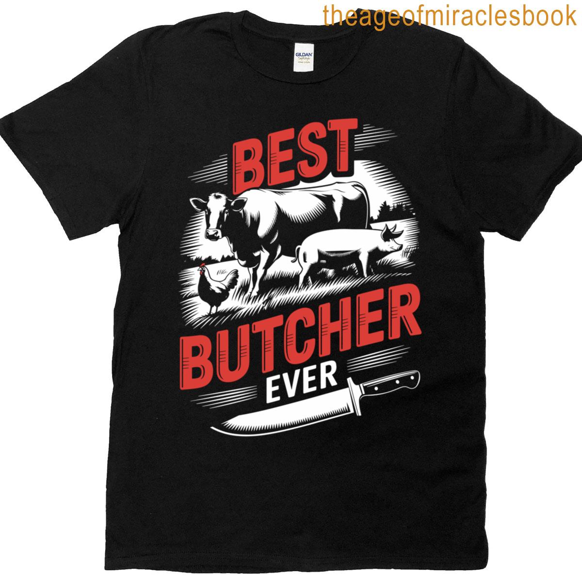 Meat Cutting Butchery A True Butcher Never Stops Learning T-shirt