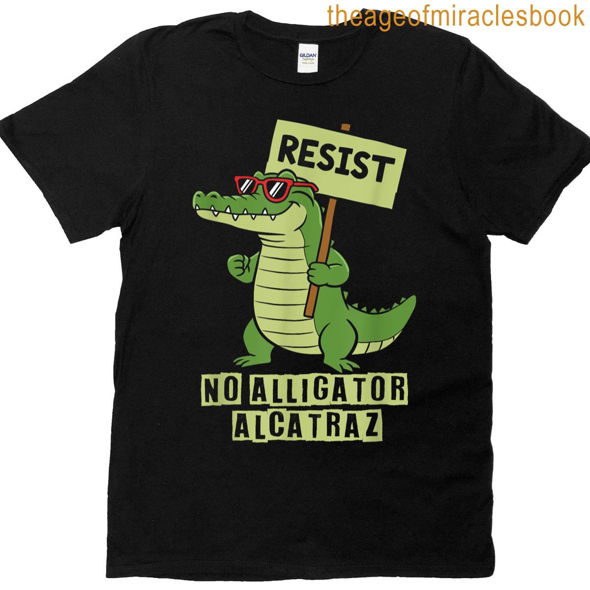 No Alligator Alcatraz – Florida Everglades Protest T-shirt