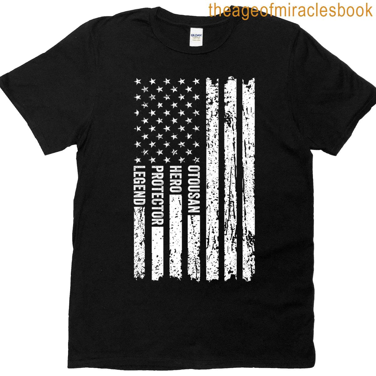 Otousan Protector Hero Legend American Flag T-shirt
