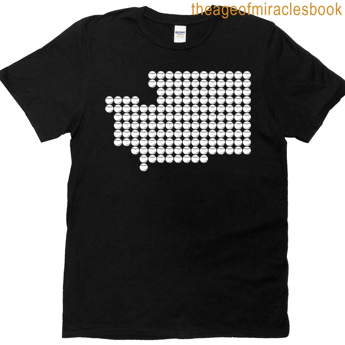 Washington White Baseball Fill T-shirt