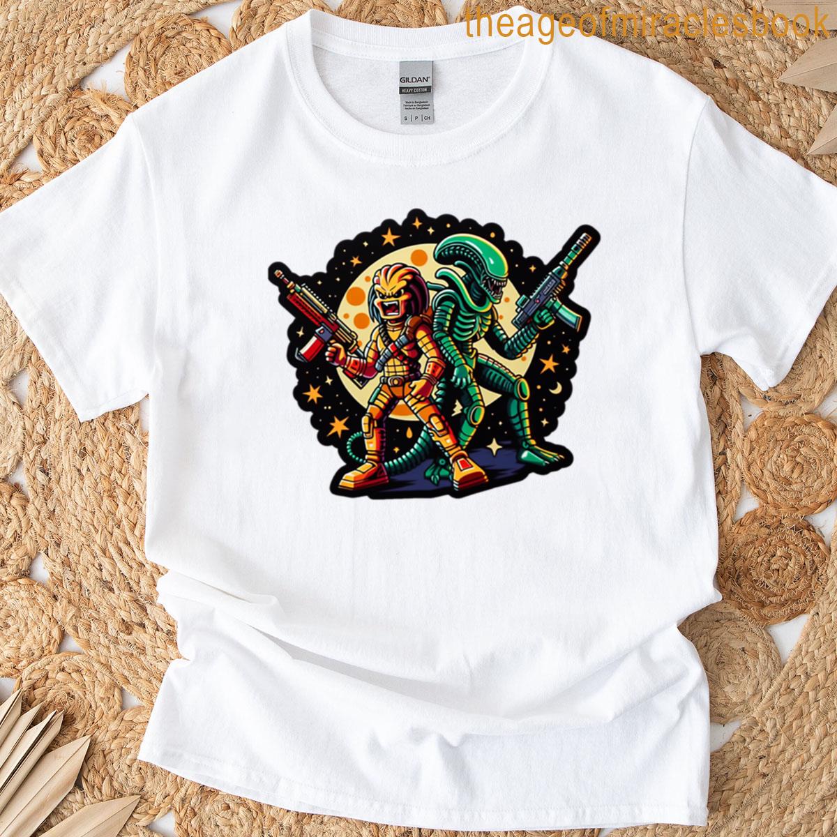 Xenomorph Alien And Predator Allies T-shirt
