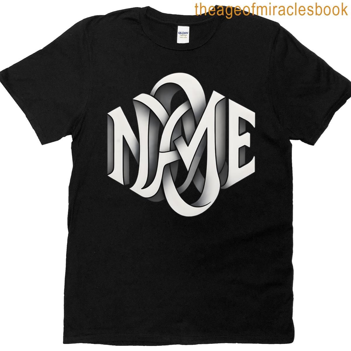 Brain Teaser Name Design T-shirt