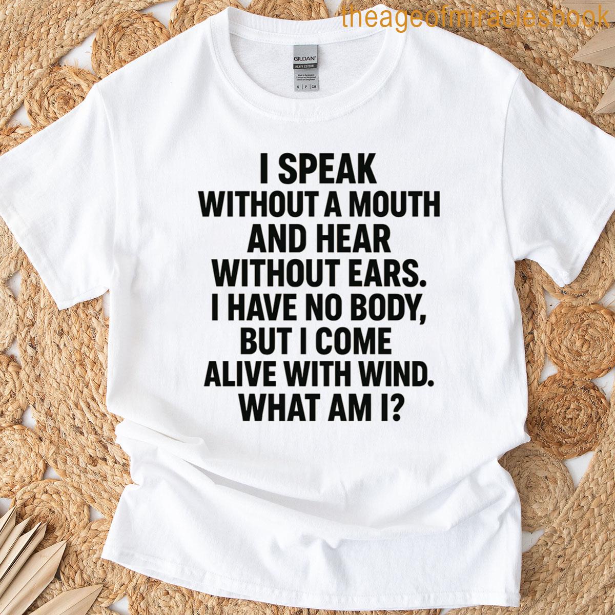 Brain Teaser What Am I Riddle Typography Oversized T-shirt