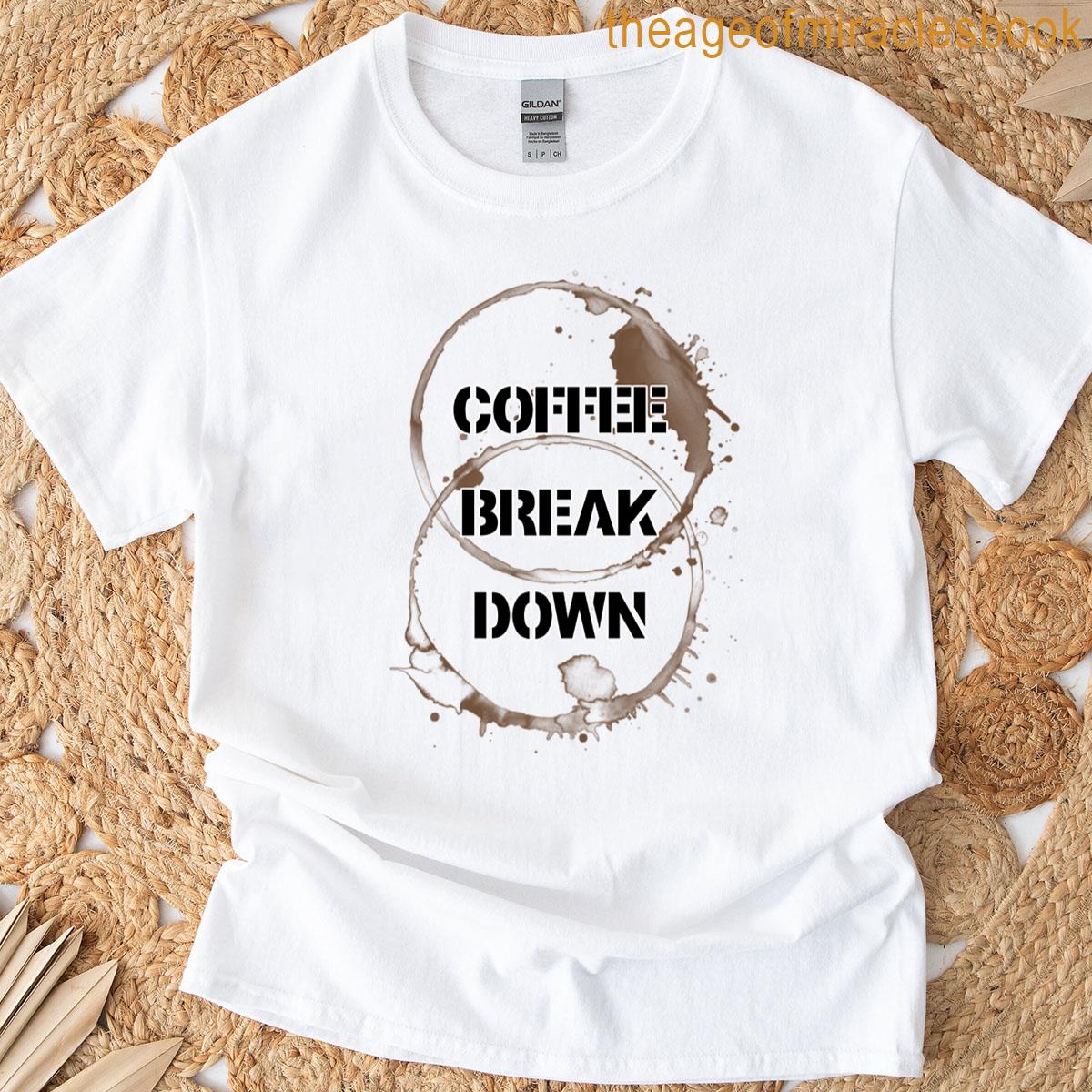 Coffee Break Down Venn Diagram Stains T-shirt