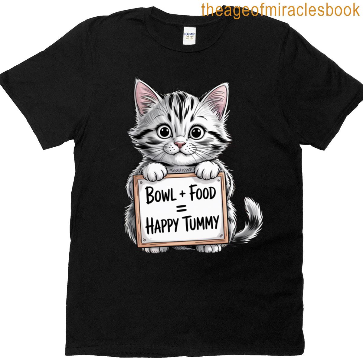 Cute Kitten With Brain Teaser T-shirt