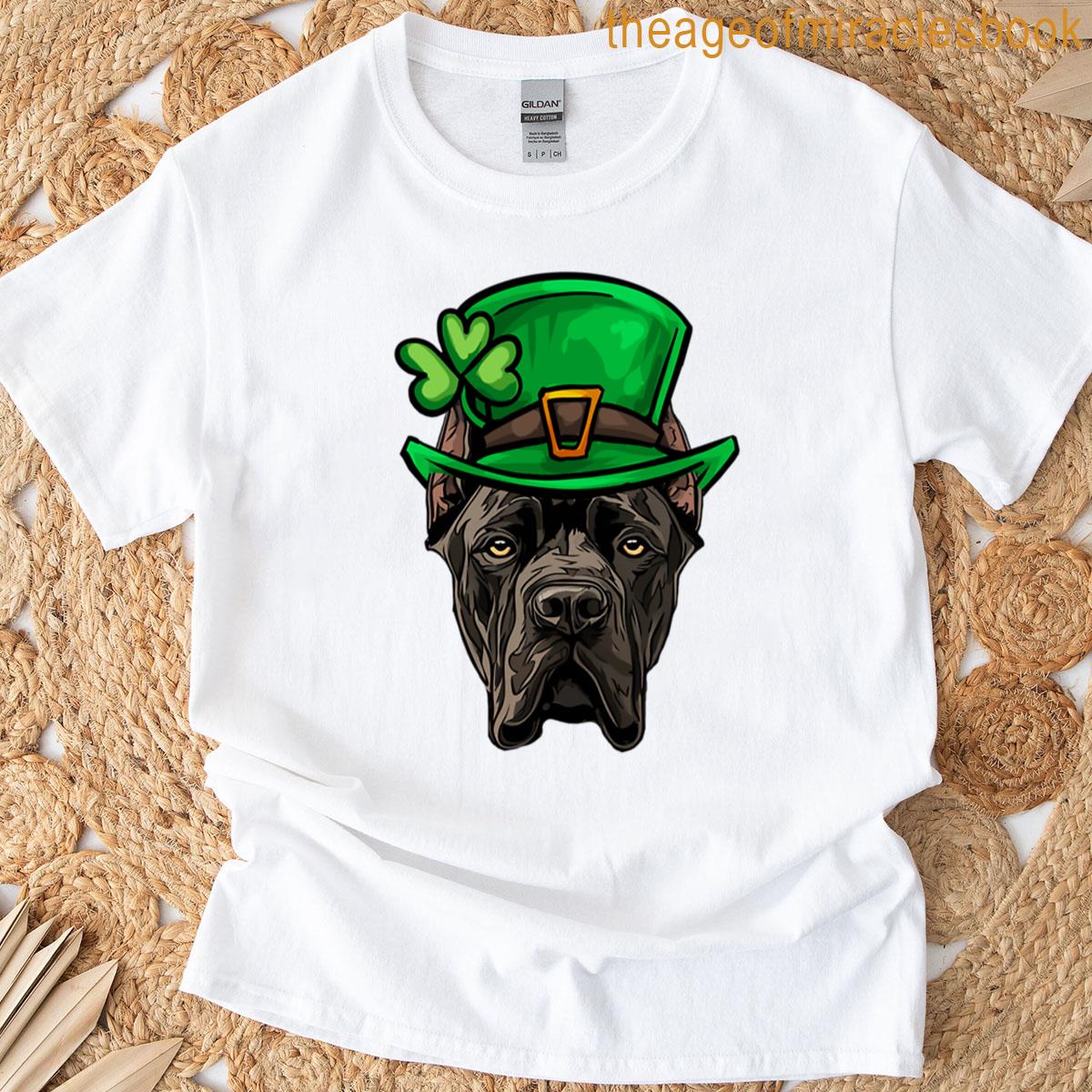 Funny St Patricks Day Cane Corso Dog T-shirt