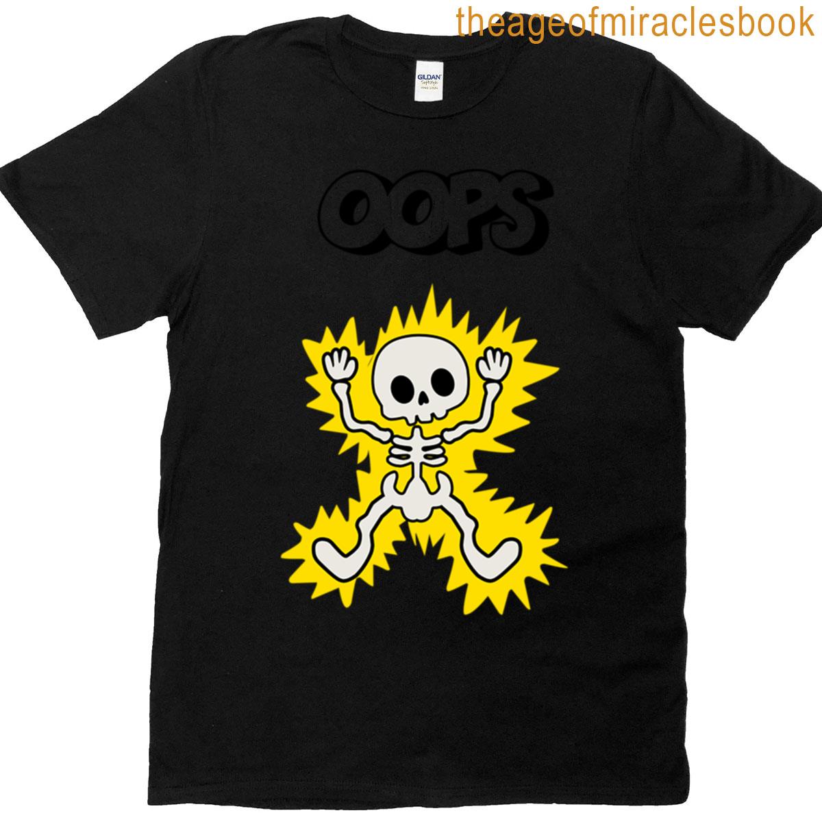 Oops Electrocuted Skeleton T-shirt