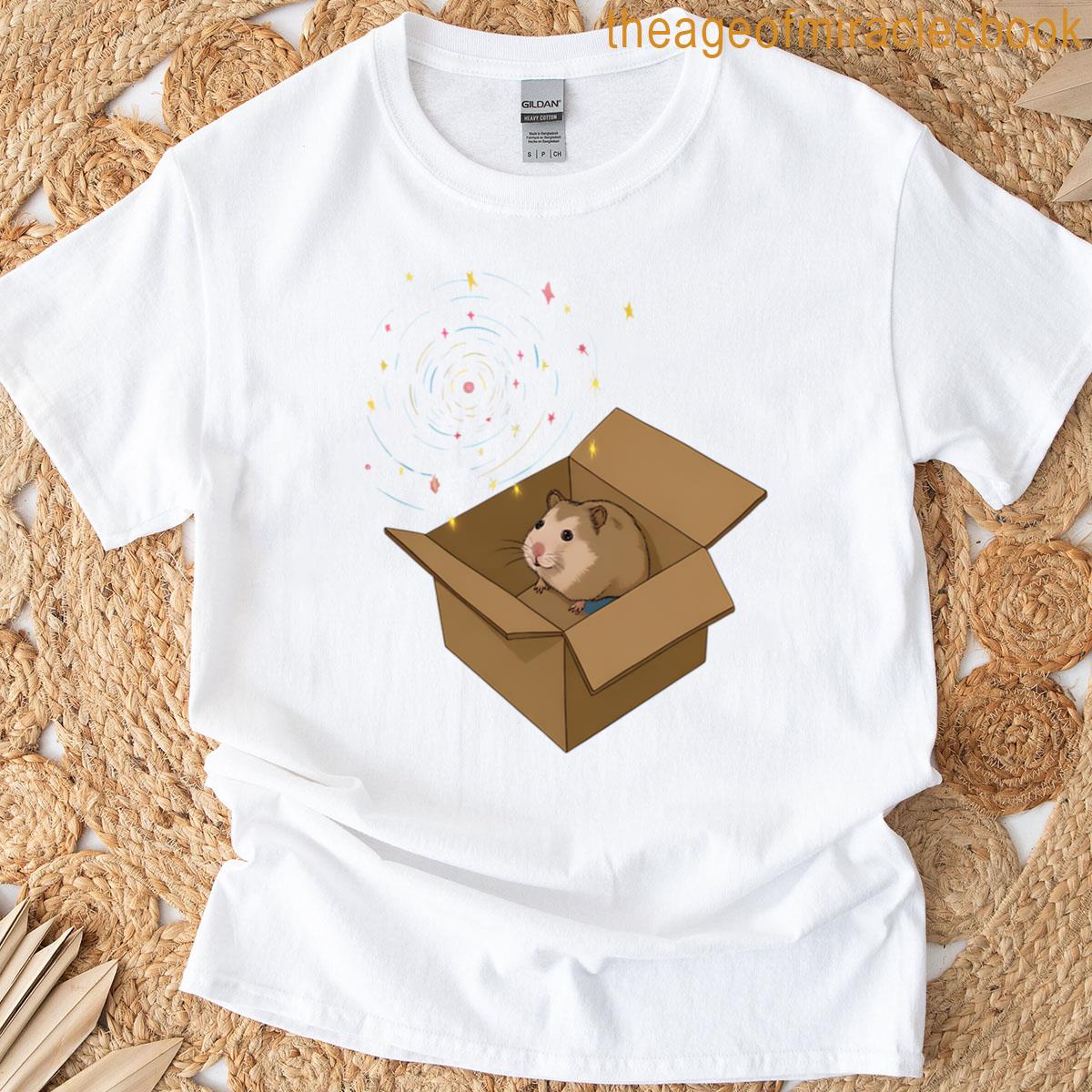 Space Hamster In A Box Oversized T-shirt