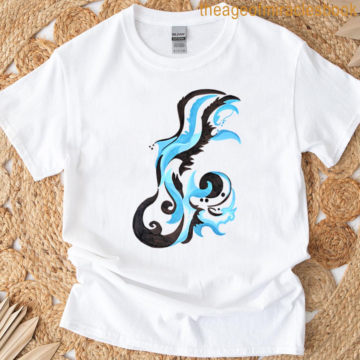 Abstract Blue Fire T-shirt