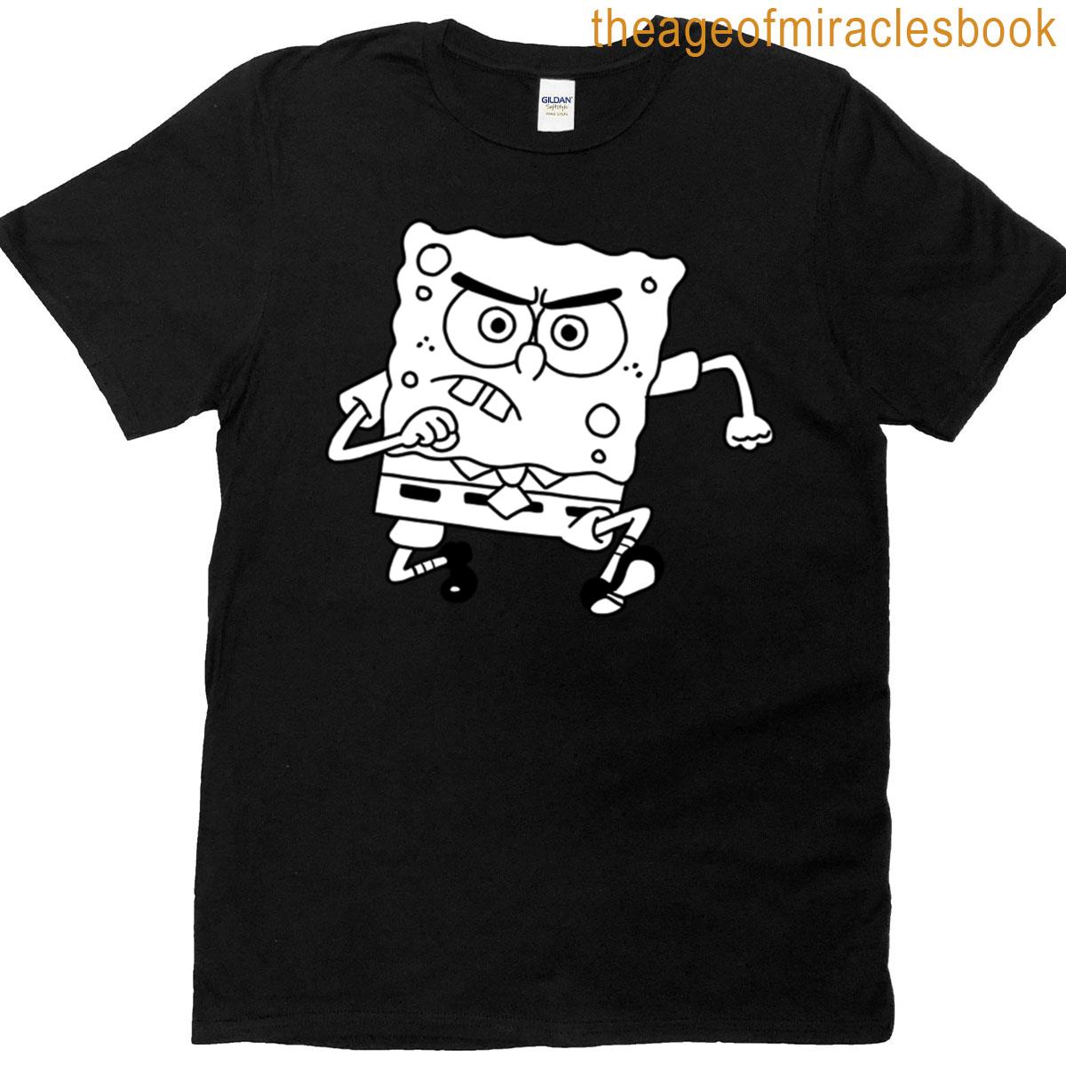 Black And White Sponge Running T-shirt
