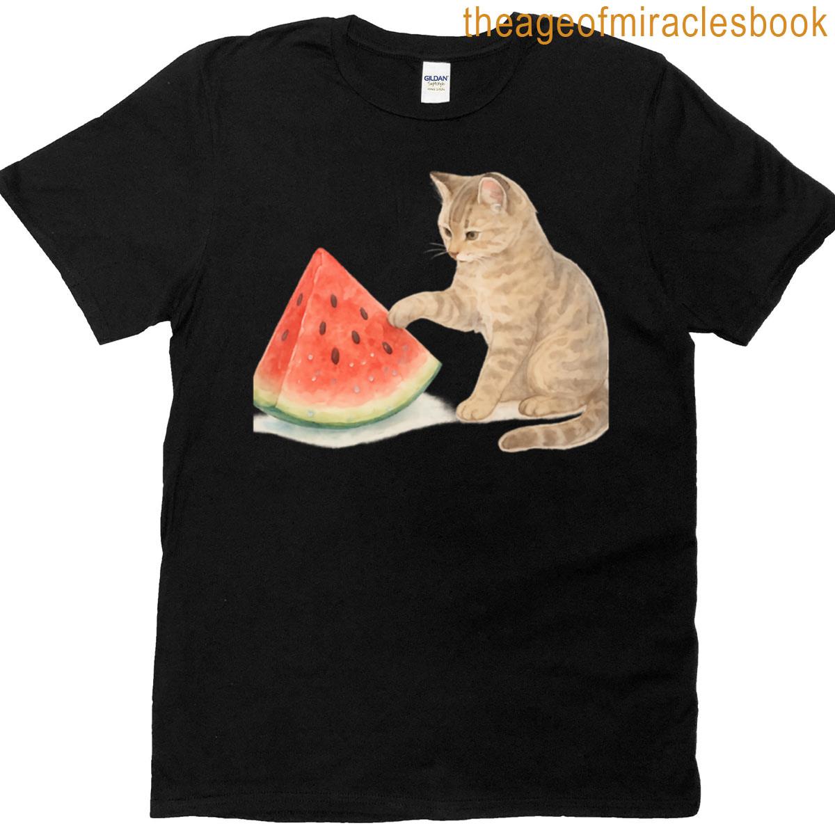 Cat And Watermelon T-shirt