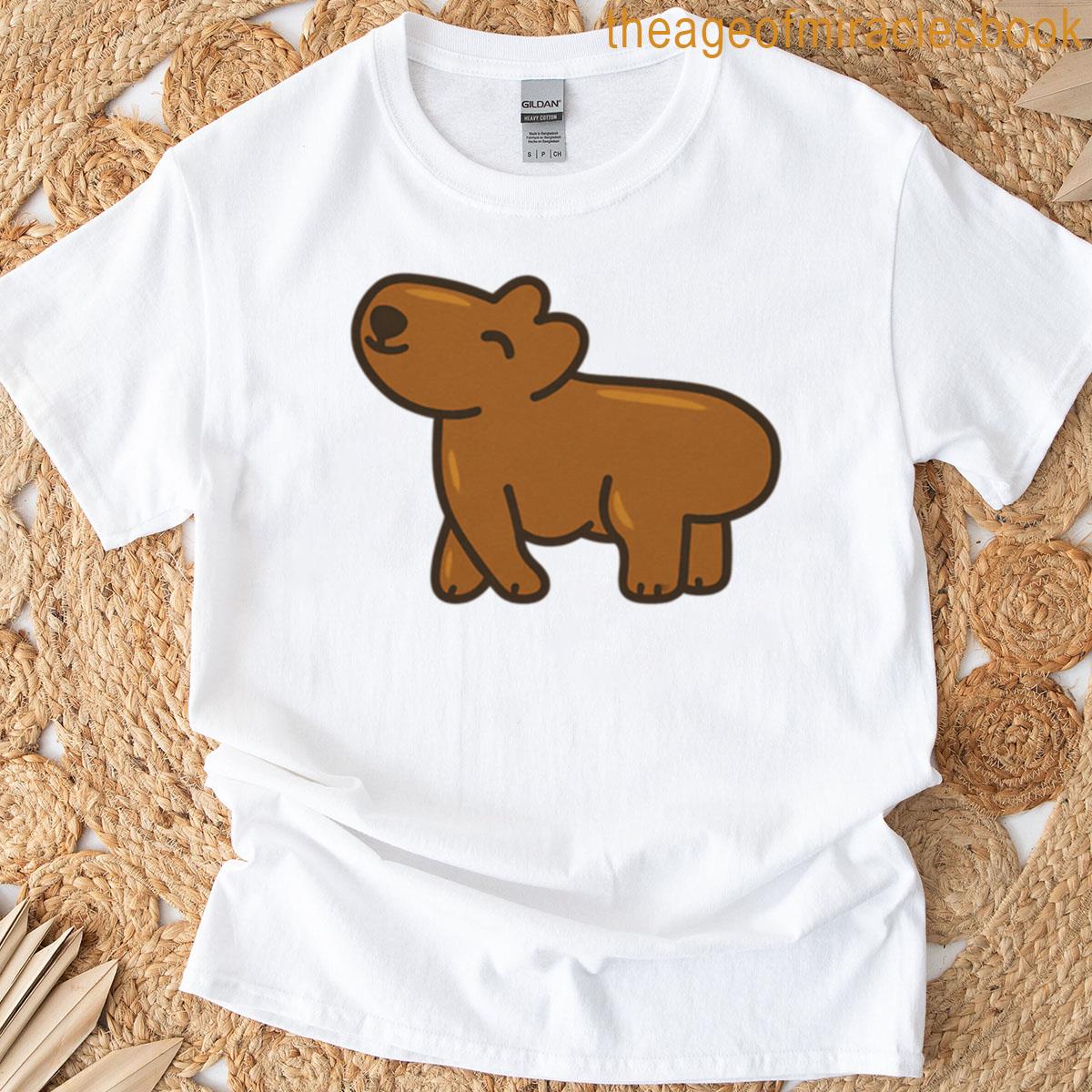 Chill Capybara Cartoon Vibes Only T-shirt