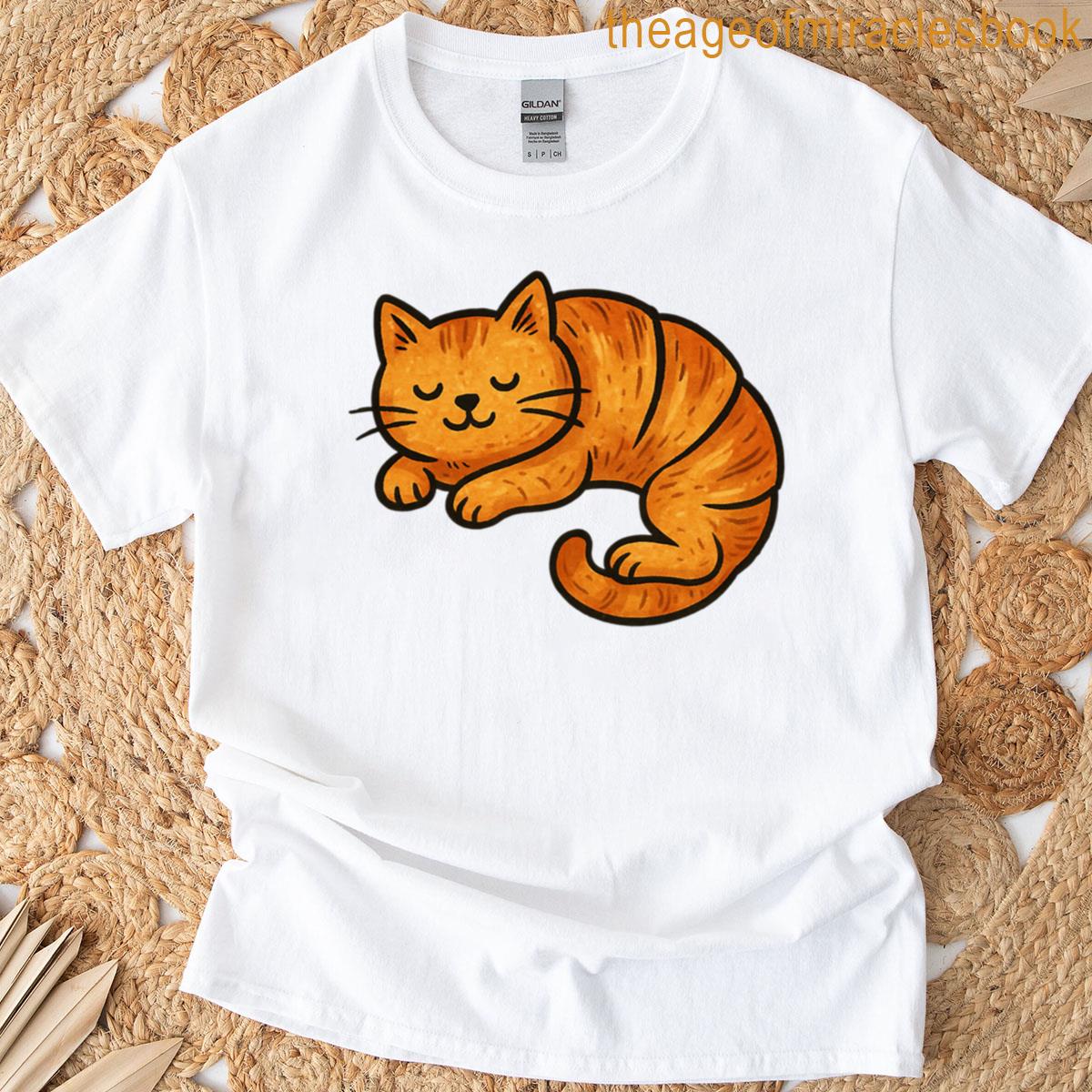 Cozy Sleeping Cat T-shirt