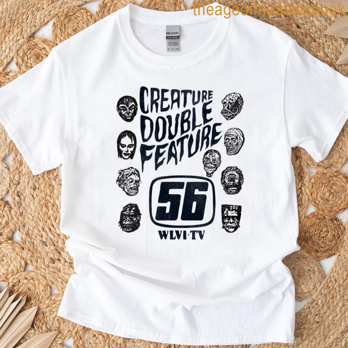 Creature Double Feature Monsters 56 Wlvitv T-shirt
