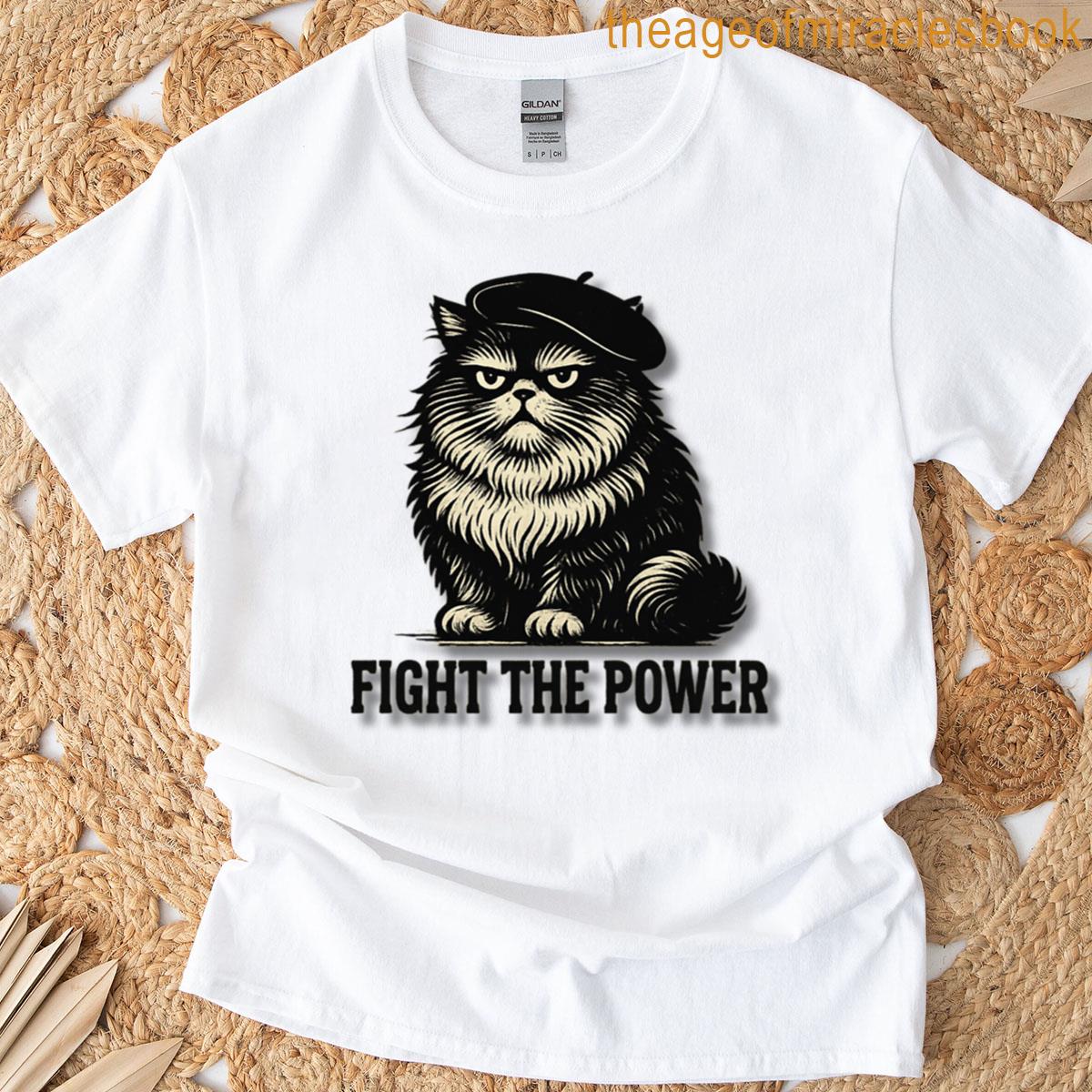 Fight The Power Cat T-shirt