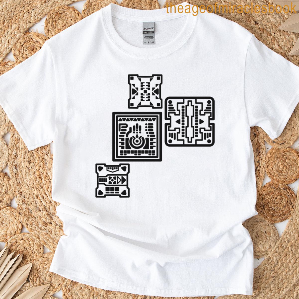 Futurism Retro Tech Decor T-shirt