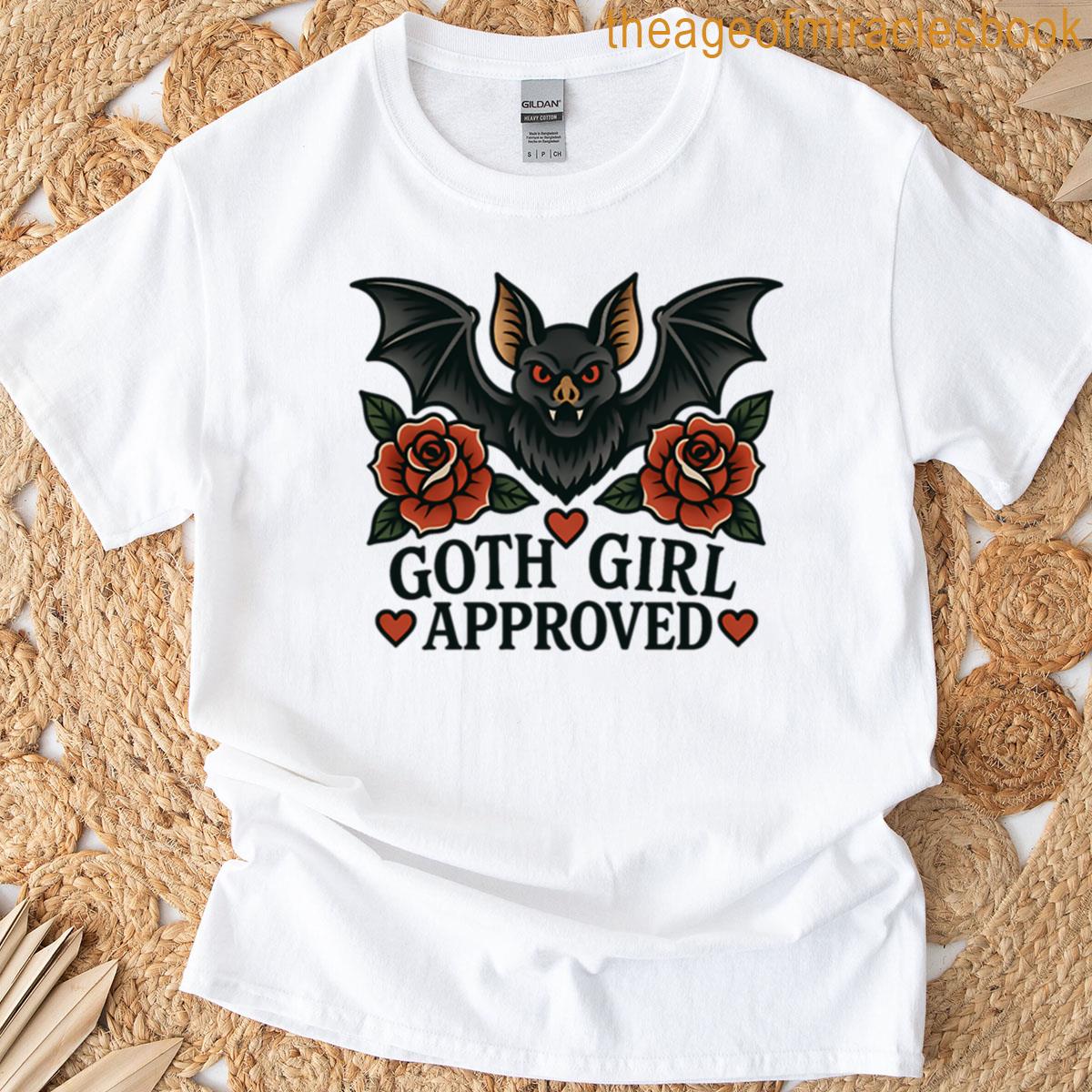 Goth Girl Approved Tattoo Bat T-shirt