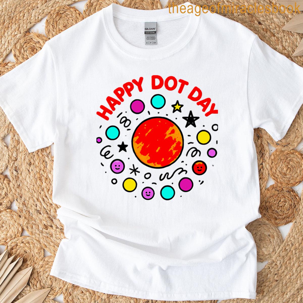 Happy Dot Day Kids Vibrant Polka Dot Creativity Design T-shirt