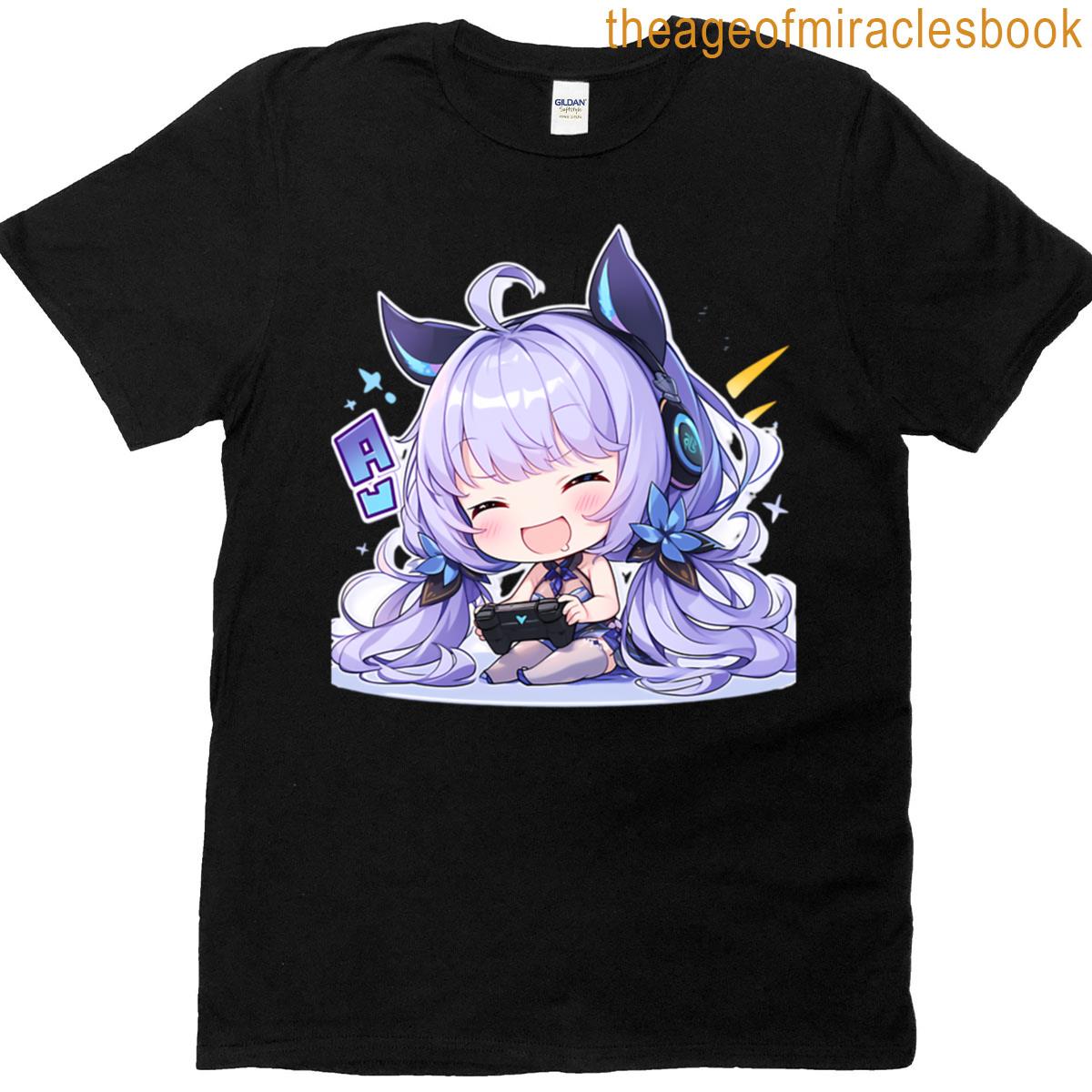 Illustrious Chibi Radiant Gaming Flutter Azur Lane Anime T-shirt
