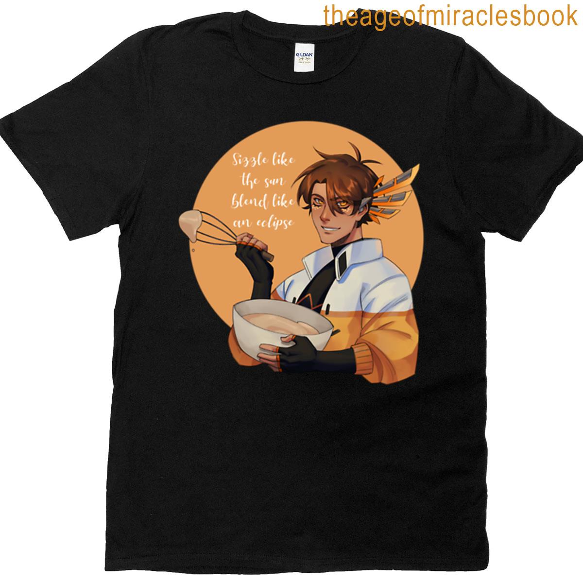 Nr3m Baking Time Sizzle Like The Sun White Text T-shirt