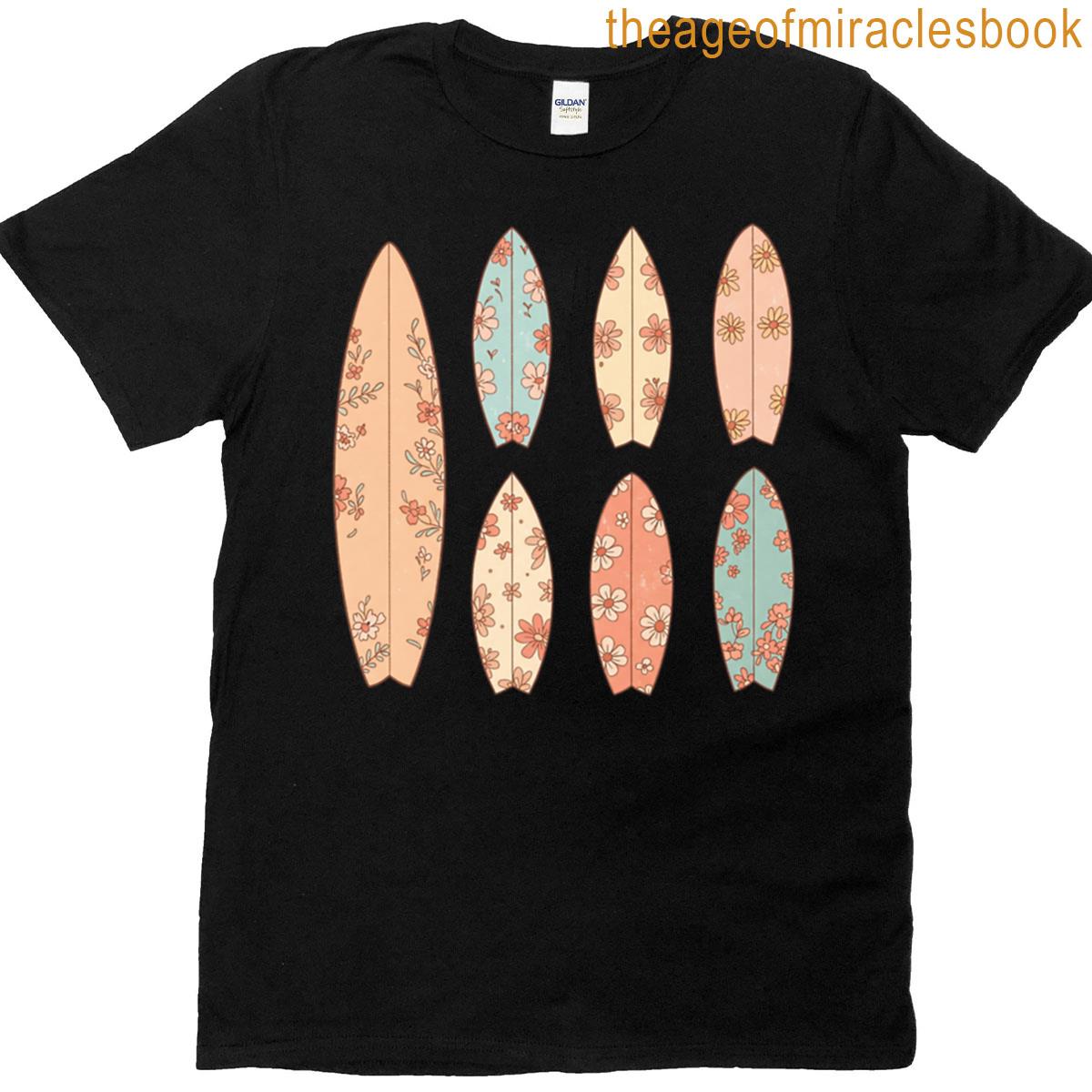 Pastel Floral Surfboard T-shirt