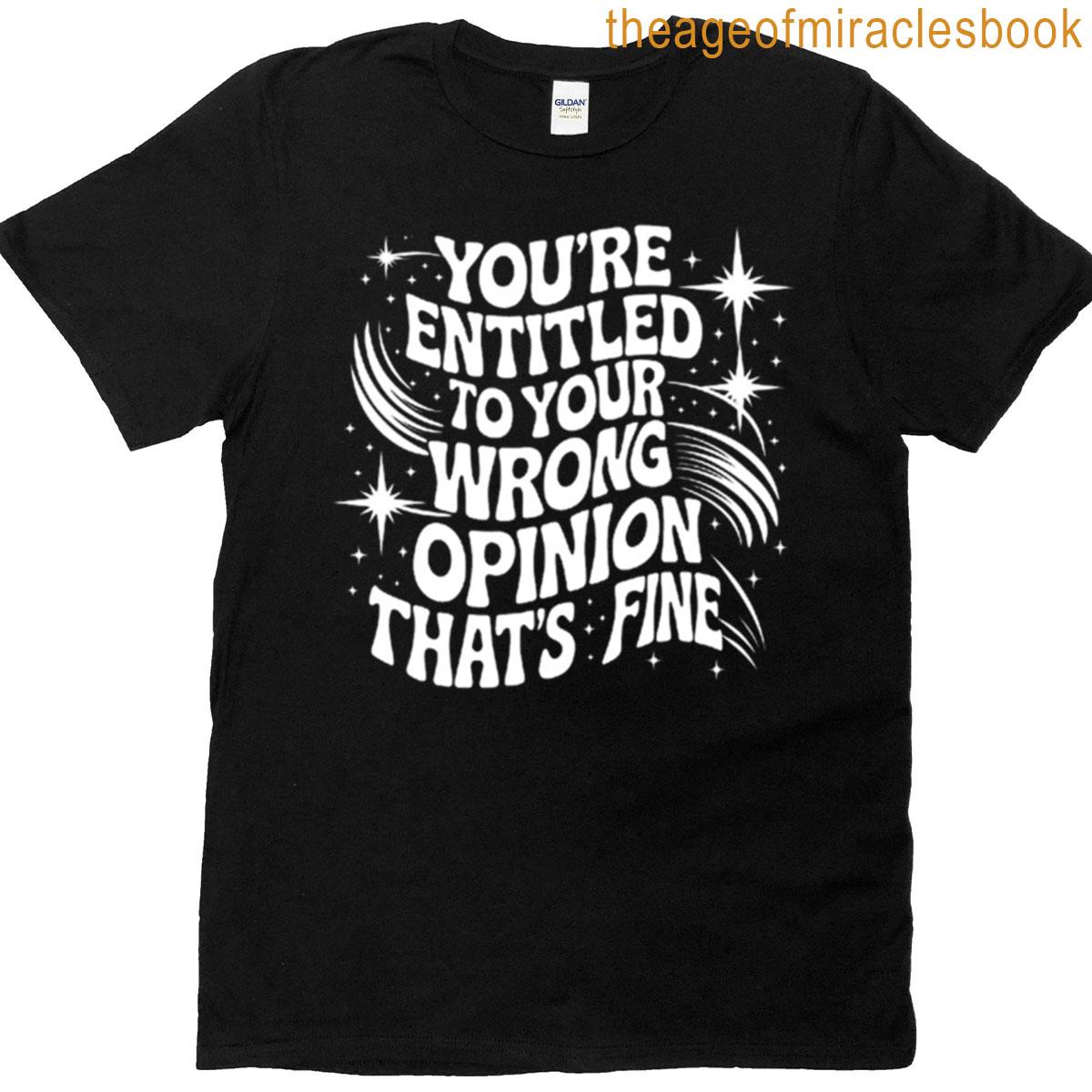 Retro Psychedelic Wrong Opinion Desighn T-shirt