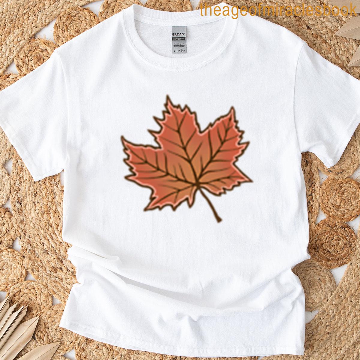 Autumn Leaf – Cozy Illustration T-shirt