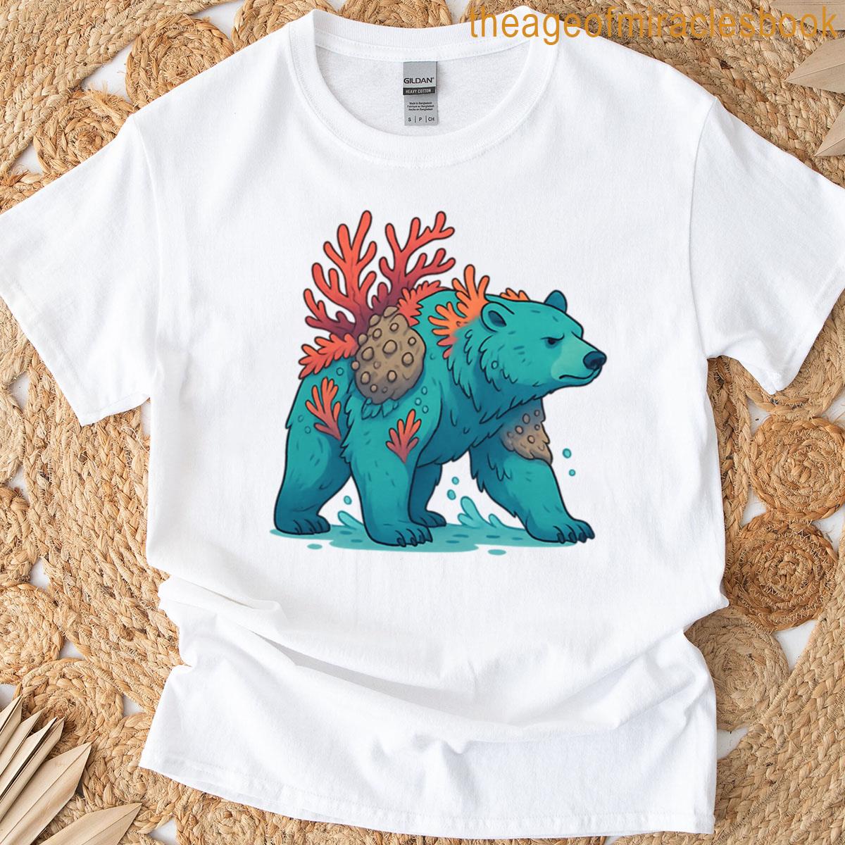 Coral Bear Ocean Elemental Guardian T-shirt