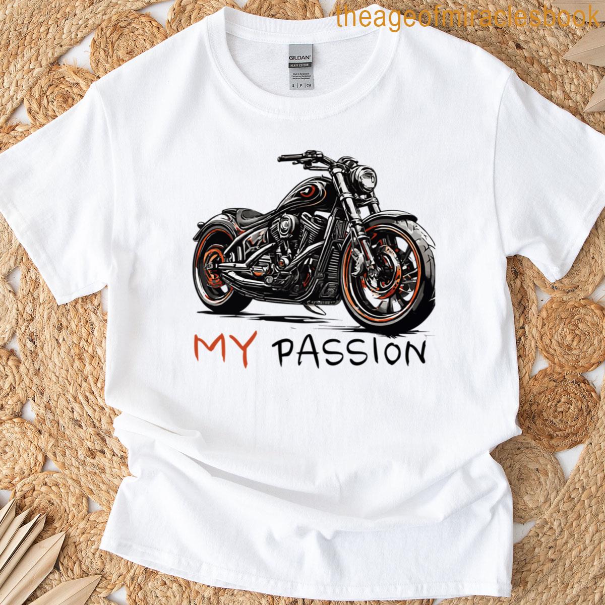 Custom Motorcycle Rider Art T-shirt