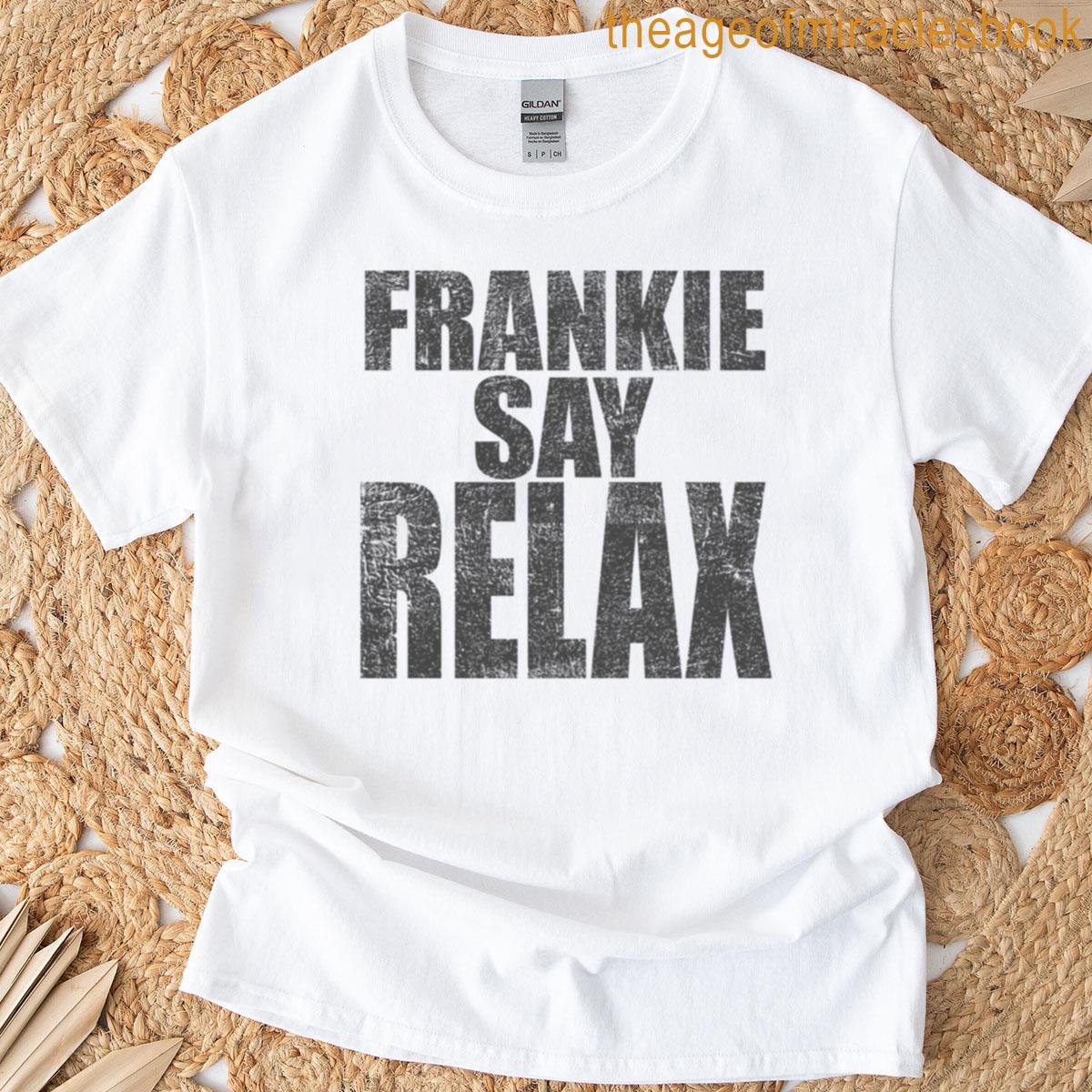 Frankie Say Relax Distressed T-shirt