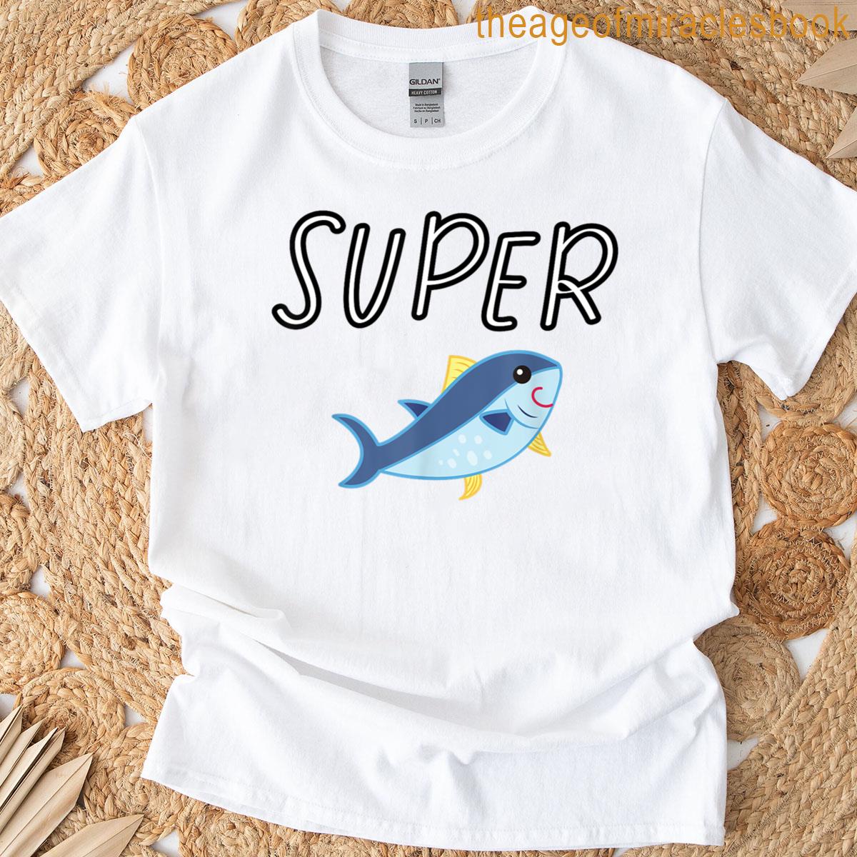 Funny Super Tuna Drawing T-shirt