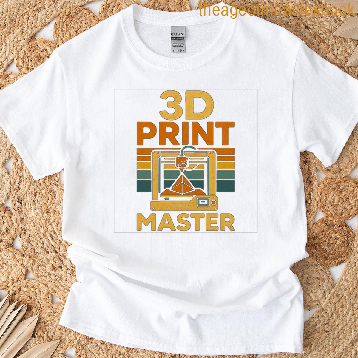 Retro 3d Print Master T-shirt