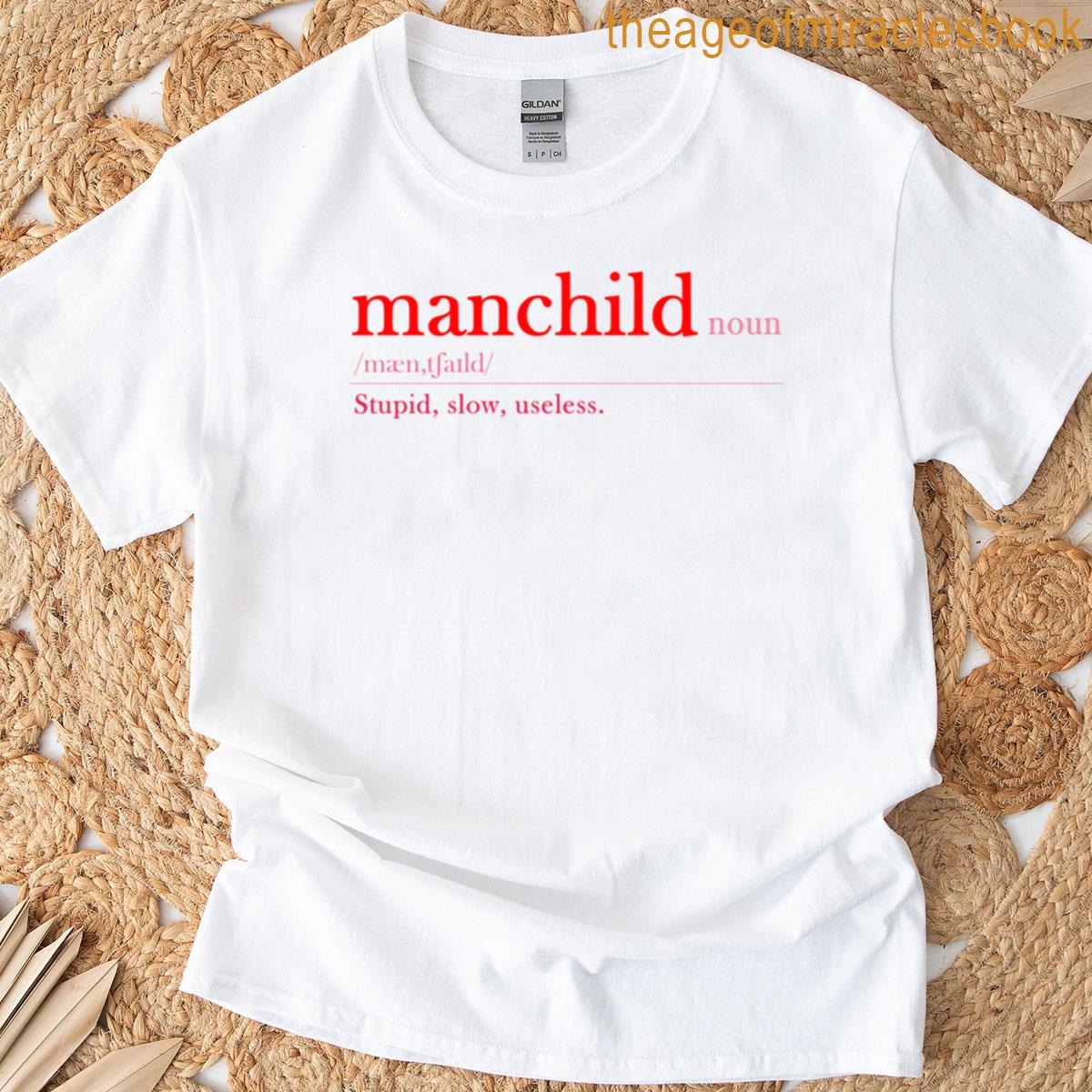 Sabrina Carpenter Manchild Dictionary Design T-shirt
