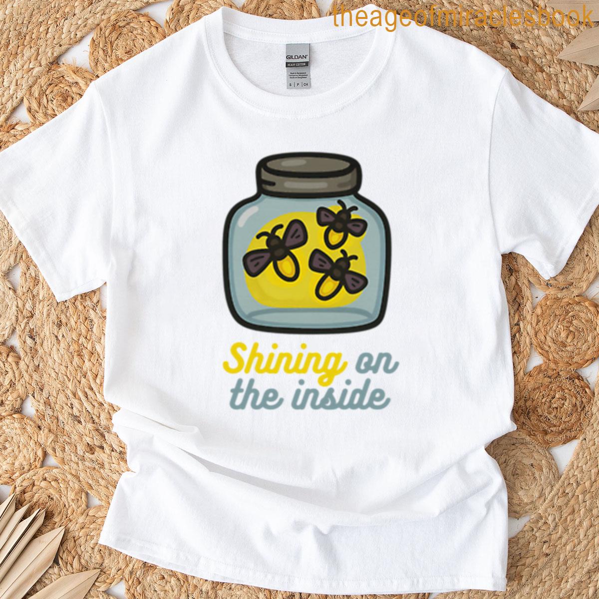 Shining On The Inside Firefly Jar Illustration T-shirt