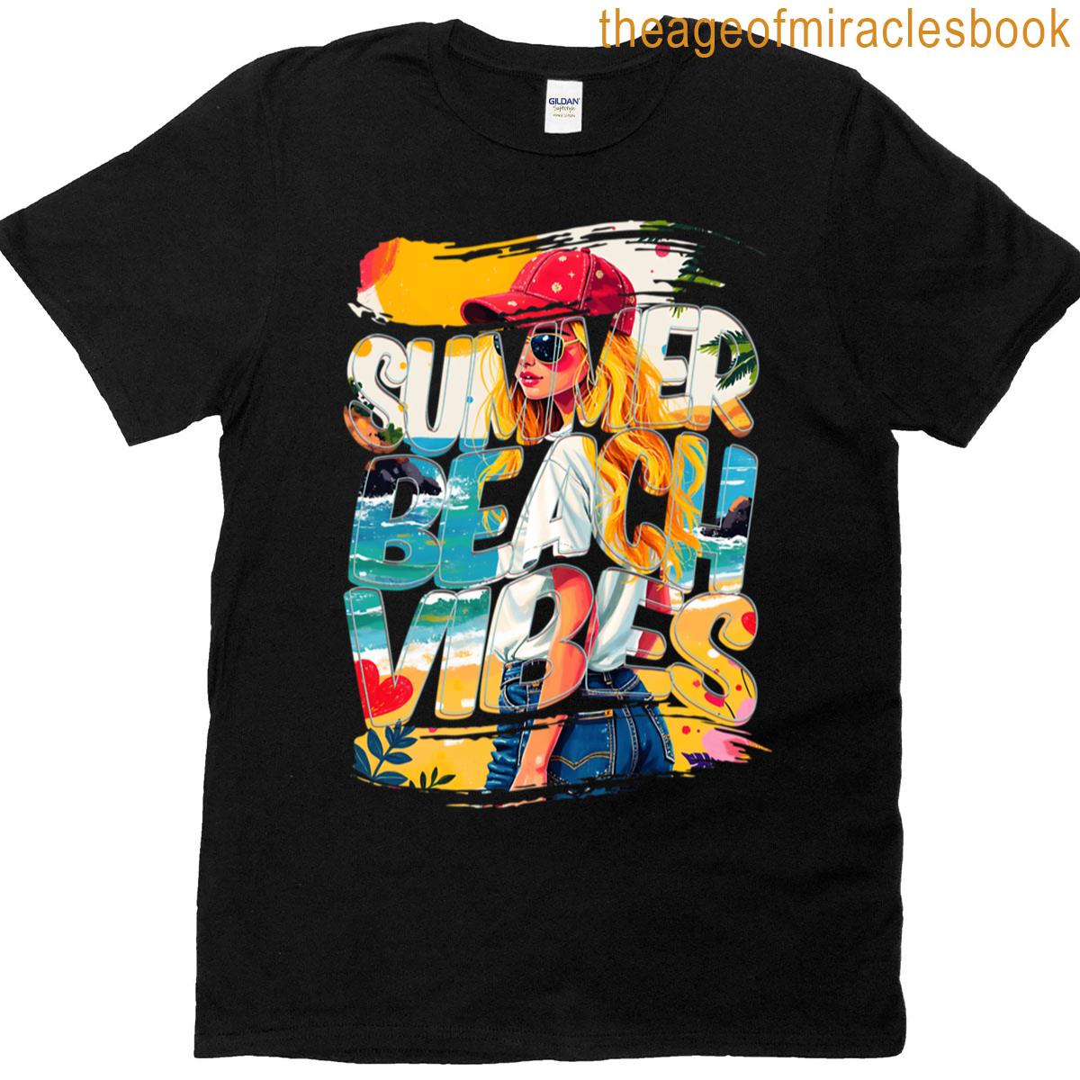 Summer Beach Vibes Ocean Graphic T-shirt