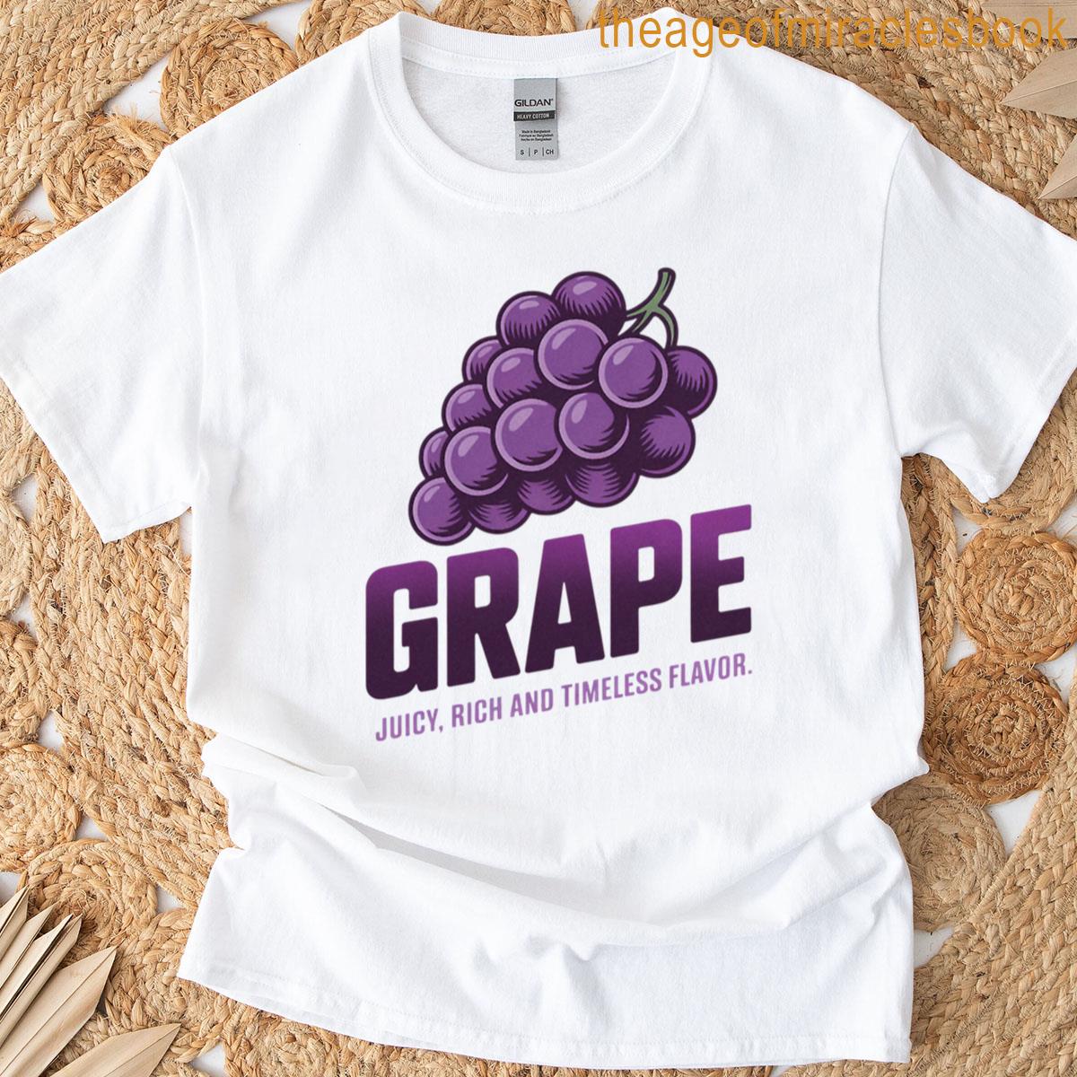 Vintage Fruit Grape Label Retro T-shirt