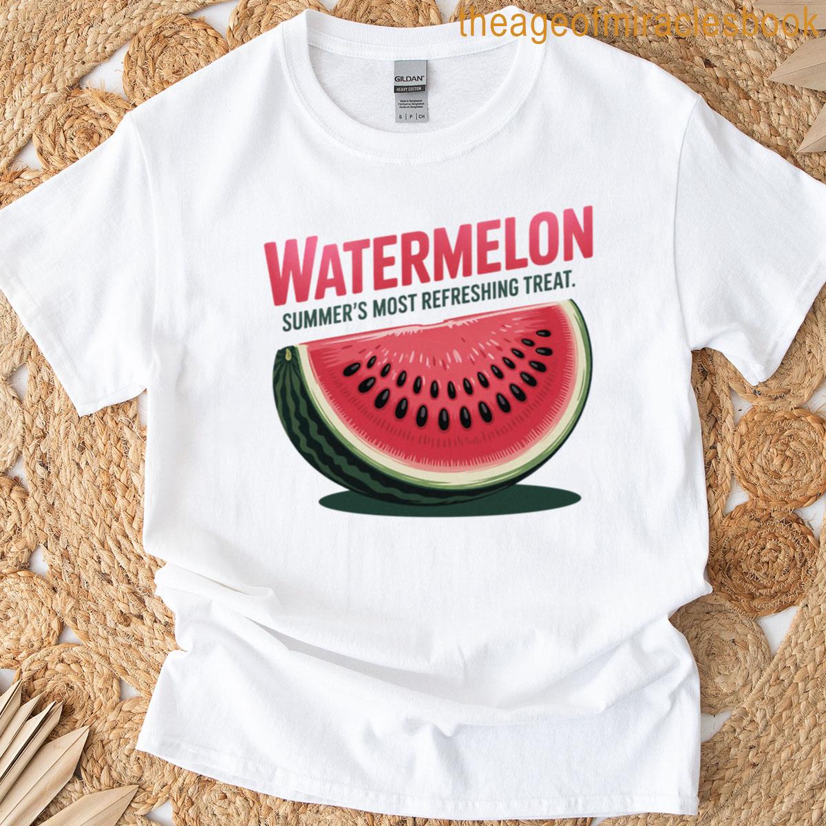 Vintage Fruit Watermelon Label Retro T-shirt