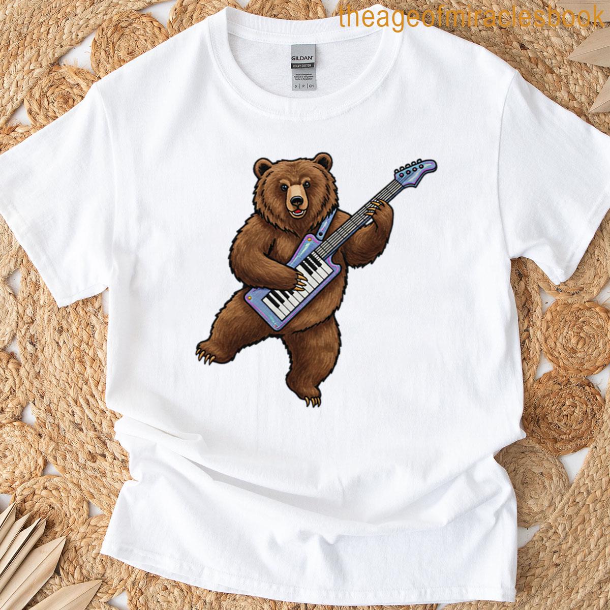 Bear Playing Keytar T-shirt