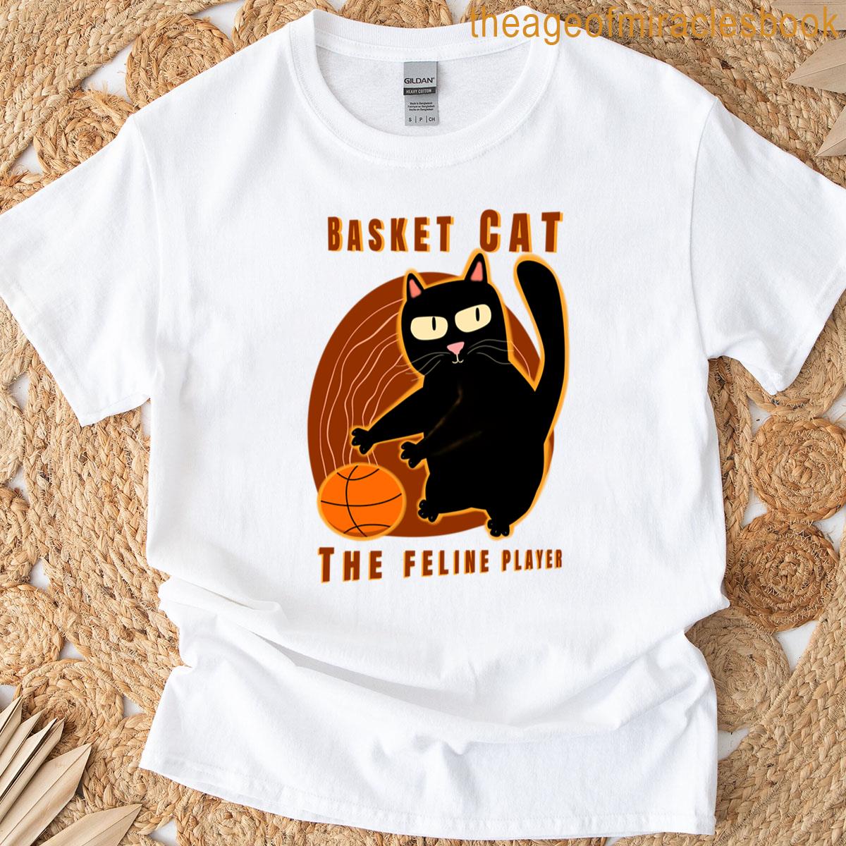 Black Kitten Basketball Player Oversized T-shirt